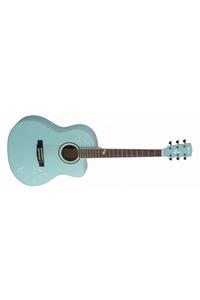 CORT Jade2-pbm Kılıflı Akustik Gitar Mavi &sticker Kılıflı