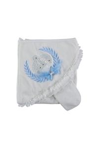 Babyline Aş Taçlı Başak Nakışlı Banyo Havlusu 80x80 Cm