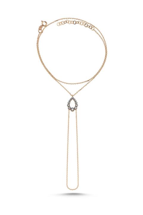 Sembol Gold Rose Altın Şahmeran Bileklik Damla