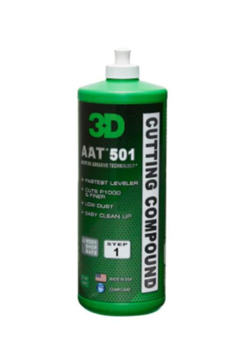 3D Aat 501 Rubbing Compound Çizik Giderici Pasta 1lt