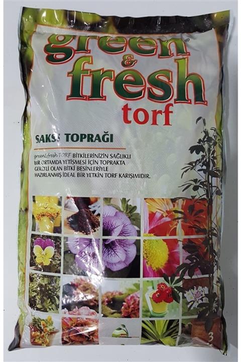 green fresh Çiçek Toprağı 5 Adet 3 lt Torf Toprak Saksı Toprağı Perlitli Torf Perlit Torf Karışımı