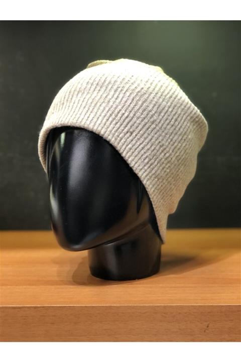 Şapkacımadam UnisexBejMamasorbatti Pamuklu Penye Bere