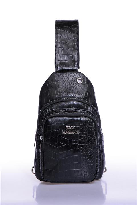 Sergio Giorgianni Sgbdybg9155 Kroko Siyah Kadın Body Bag