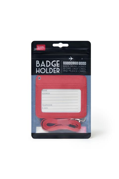 Legami Boyundan Asılan Yaka Kartı Kırmızı