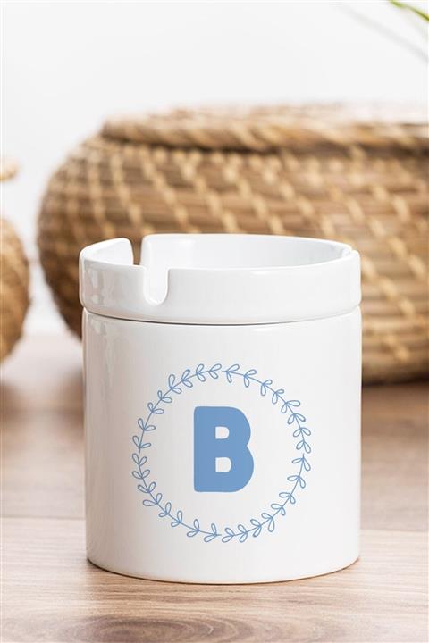 Phi Ajans B Harfi Mavi Çerçeveli Kül Tablası