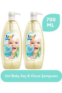 Uni Baby Saç Ve Vücut Şampuan 700ml (pompalı) (2 Li Set)