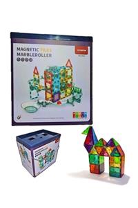 YM Toys Mıknatıslı Şeffaf Manyetik Blok Rengarenk 72 Parça Ithal Eğitici 3d Manyetik Lego