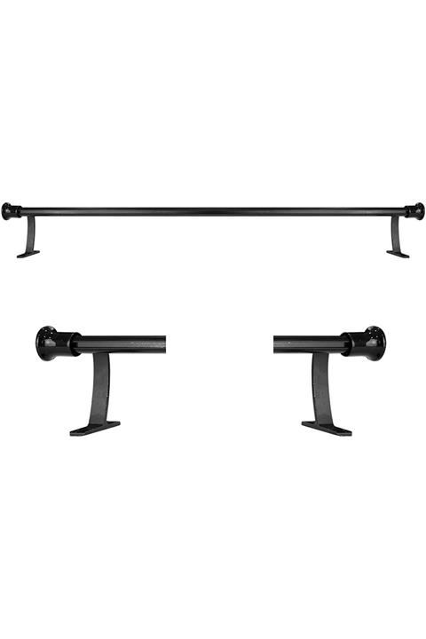 Perdejim Siyah Alüminyum Tek Raylı Rustik Perde Rustik Borusu 300 cm