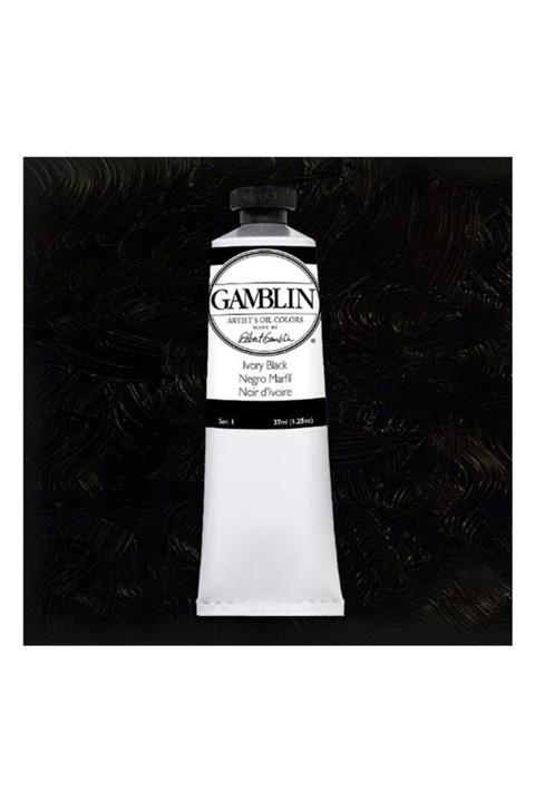GAMBLIN COLORS Gamblın Artıst Grade Oıl Colors 37ml Ivory Black