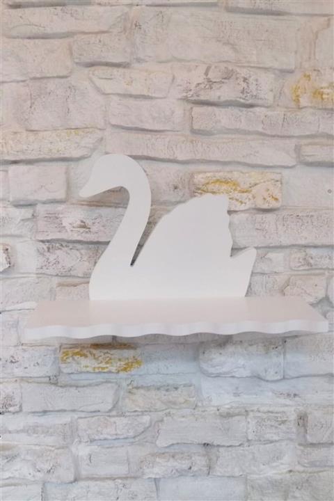 GO BABY Beyaz Kuğu Raf