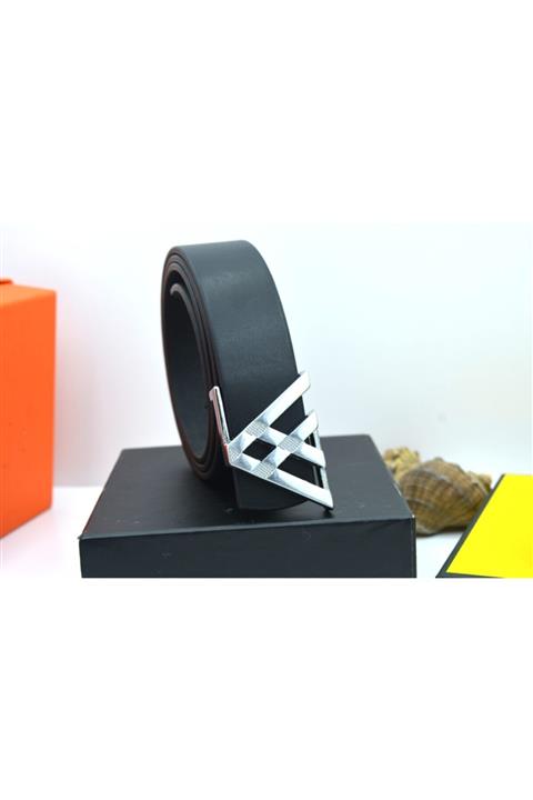 Trend Deri Erkek Siyah Spor Kemer