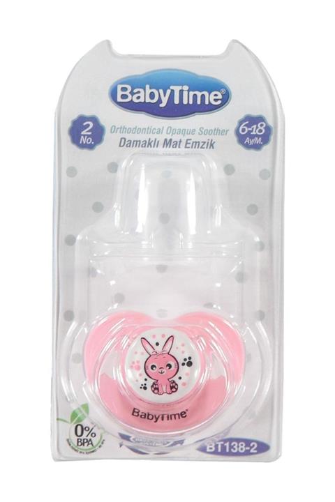 Babytime Damaklı Kapaklı Mat Emzik