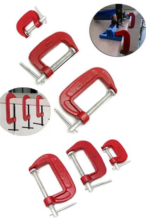 Markafox Işkence Seti G Tipi 3lü - Mengene Seti 25-50-75 Mm Mengene Seti 1410