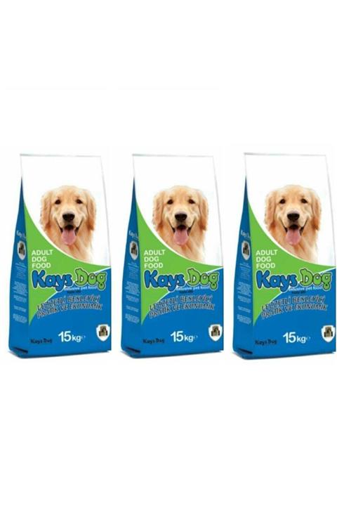 Kays Dog Kuzu Etli Ve Pirinçli Köpek Maması 15 Kg 3lü