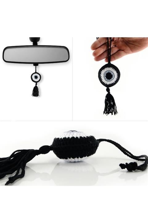 bannt El Örgüsü Nazarlık Araba Süsü (siyah)