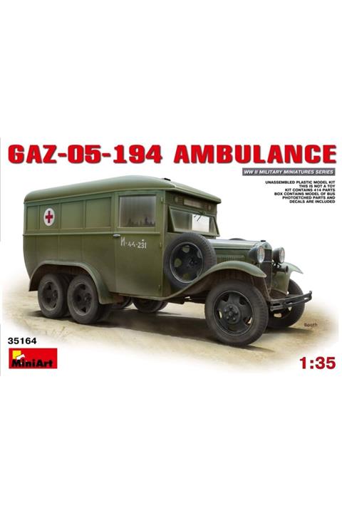 MiniArt Ambulans Maketi Gaz-05-194