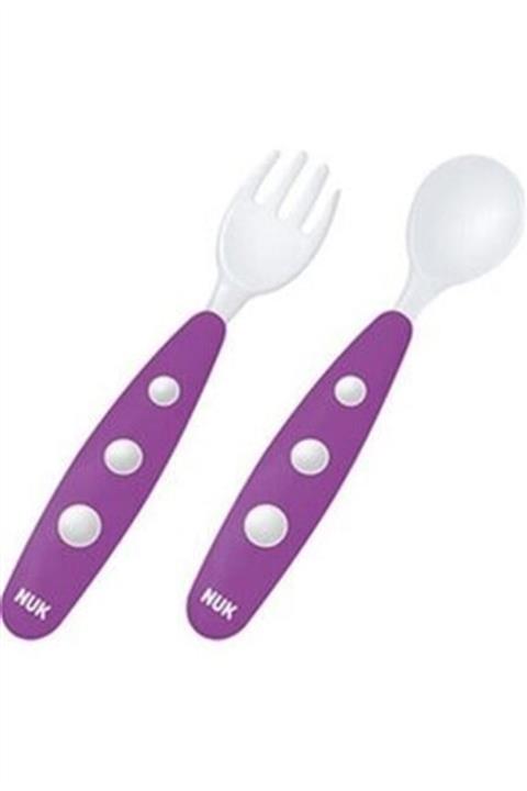 Nuk Mini Çatal Kaşık Seti Mor