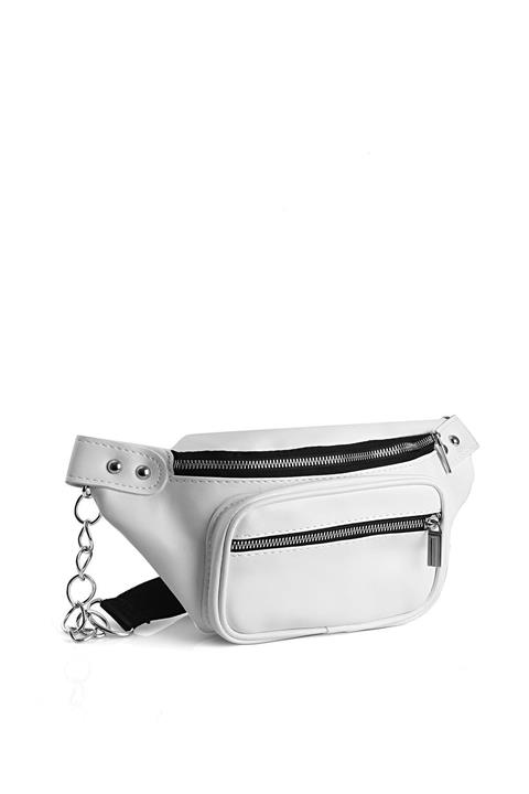 Chicago Polo Beyaz Kadın Bel Çantası