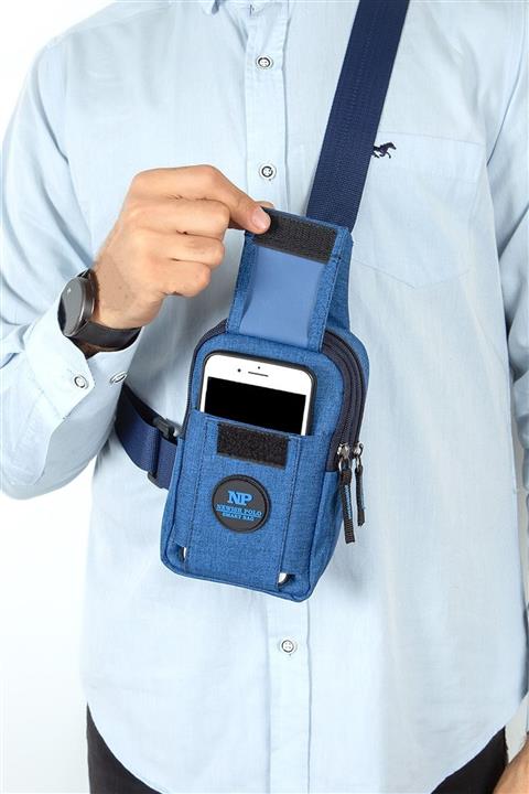 AVCA Unisex Keten Telefon Bölmeli Bel Ve Çapraz Omuz Çanta