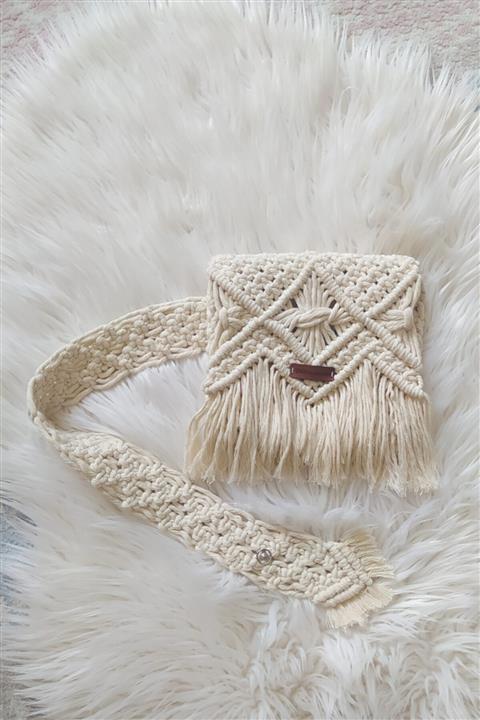 DEKmakrome Makrome Bel Çantası