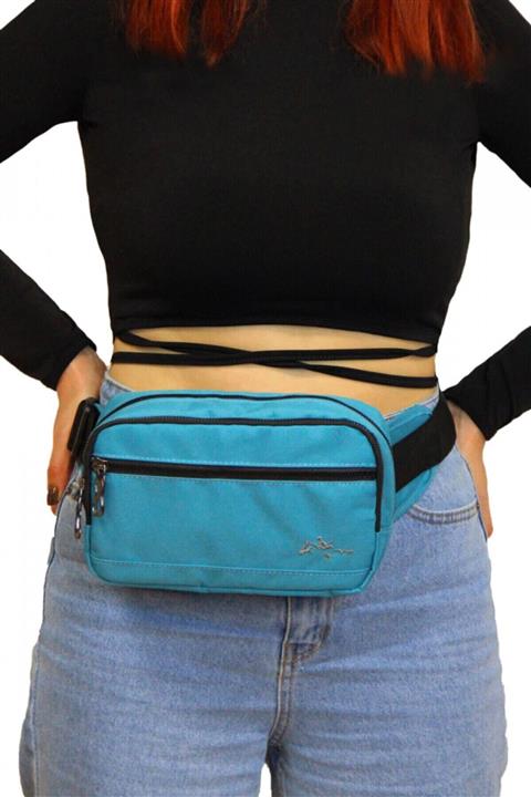 Necati Çanta Unisex Mavi Bel Çantası