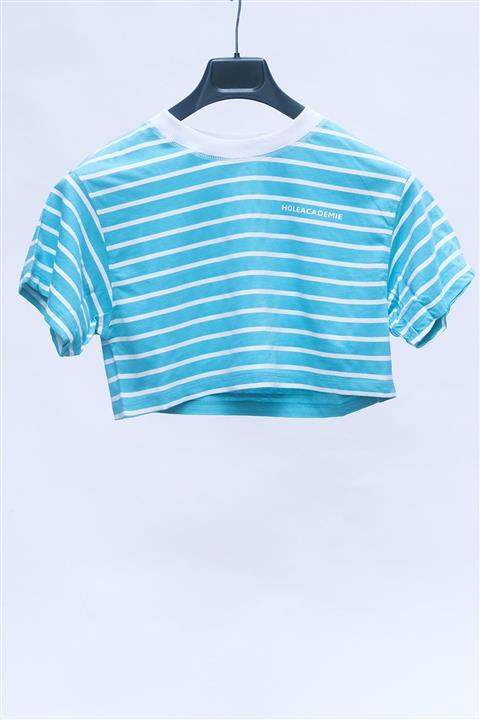 HOLEACADEMIE Smile Baskılı Crop T-Shirt