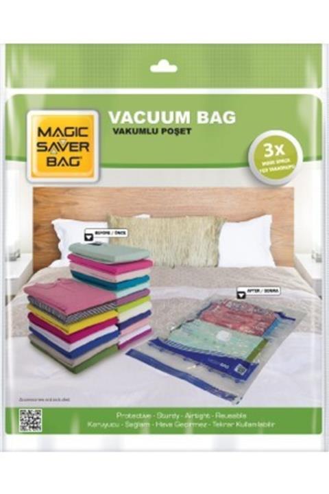 Magic Saver Bag Vakumlu Hurç Magıc Saver 3 Adet 55x90 Cm Xl Beden