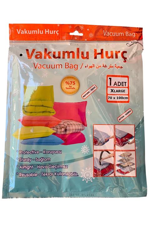 Katmirra Berroni Vakkumlu Hurç Saklama Torbası Vacuum Bag 70x100cm - Şeffaf