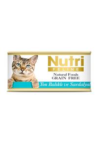 Nutri Feline Ton&Sardalya Balıklı 85 gr Nutri Yaş Kedi Maması 32 Adet