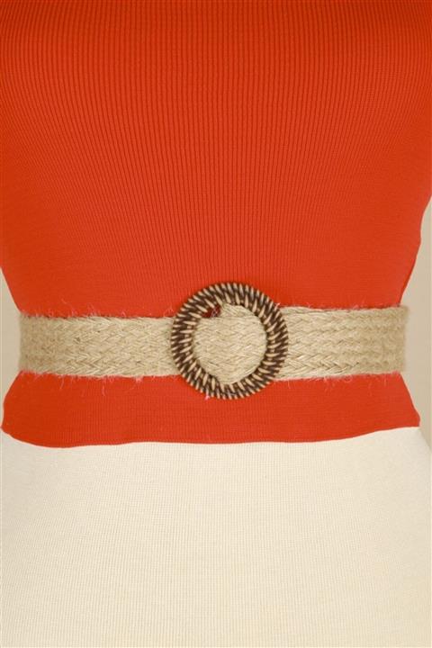 Z GİYİM Kadın 4 Hasır Örme Kemer