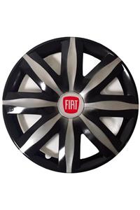 HMNL Fiat Fiorino 14'' Inç Gri - Siyah Jant Kapağı 4 Adet Çelik Jant Görünümlü