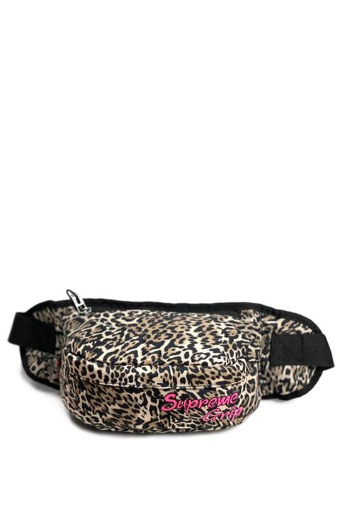 YZK Collection Bumbag Print Animalier Leopar Çift Cepli Bel Çantası