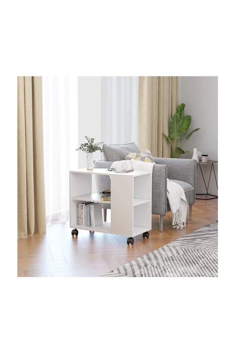 WoodVizyon Memory Tekerlekli Yan Sehpa