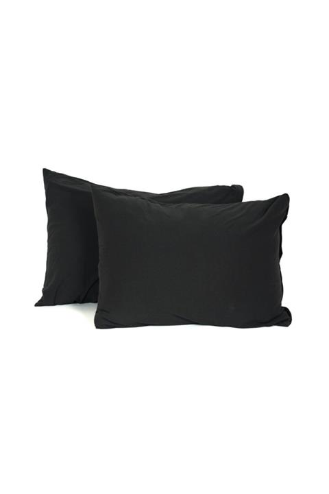 Çeyiz Diyarı Black 2'li Yastık Kılıfı