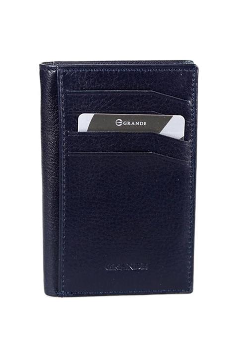 Grande 726 ki Deri Kartlık Lacivert