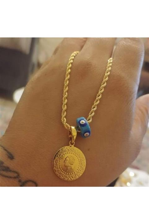 TAKI TASARIM Çeyrek Kolye Halat Zincir