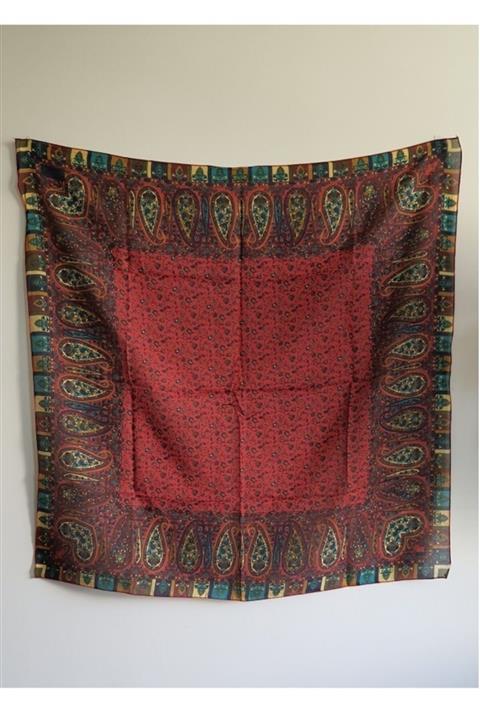 ZULUGOL Kırmızı Şal Desen Pareo