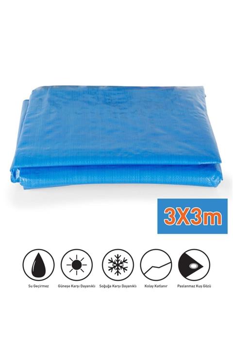 AKÇADIRCI Su Geçirmez Uv Katkılı Branda 3x3 M