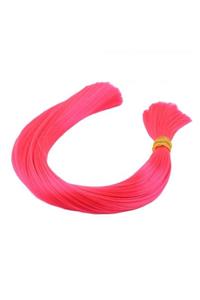 Marpessa Neon Pembe Renkli Sentetik Boğum Saç - 1kg