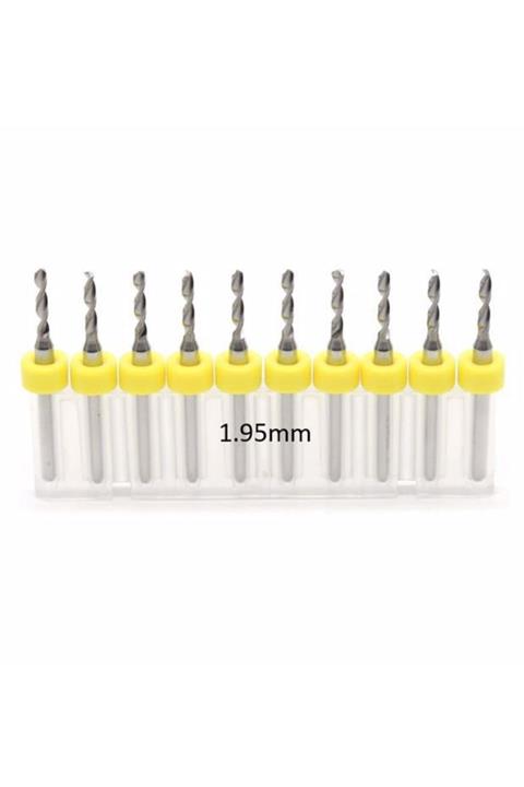 Profisher Mikro Karbür Pcb Matkap Ucu Metal Cnc Sondaj 10lu Set 1.95mm