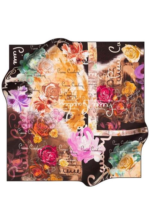 Pierre Cardin Kadın Ipek Saten Eşarp 90*90 Ebat 8284230-341