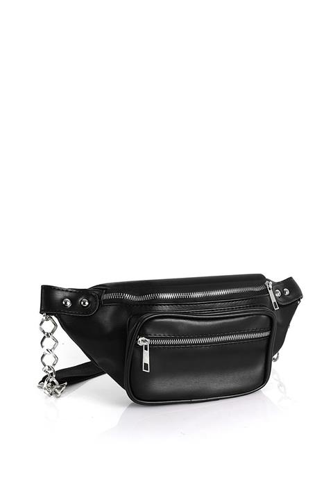 Chicago Polo Kadın Siyah Bel Çantası