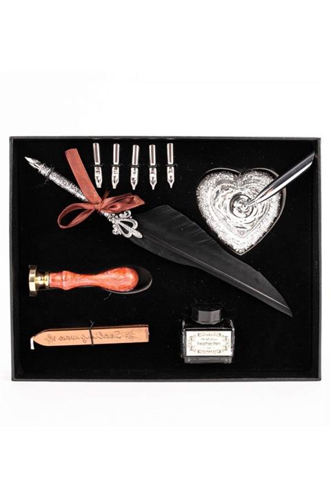 Self Design Divit Hokka Mühür Ve Tüylü Kalem Seti