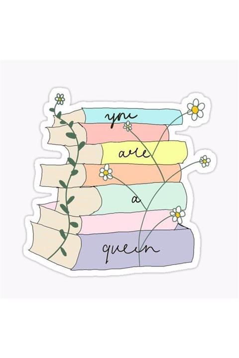 ZobarMarkt Kitaplık Defter Ajanda Planner Laptop Bullet Journal Sticker, 6 Cm