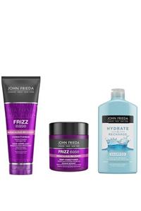 John Frieda Kuru Ve Cansız Saçlar Hydrate Recharge Şampuan+miraculous Recovery Saç Kremi Ve Maskesi