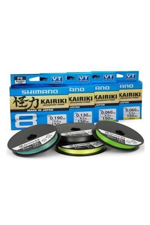 Shimano Kairiki Sx8 Pe 0,13 Mm 300 Mt Ip Misina Yeşil