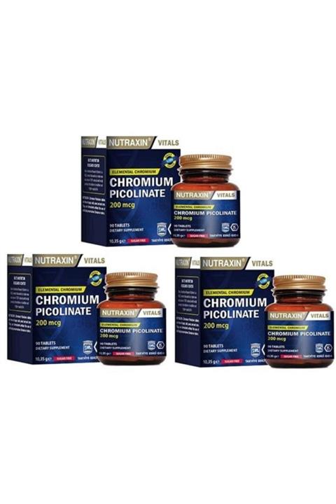 Nutraxin Chromium Picolinate 90 Tablet X 3 Adet