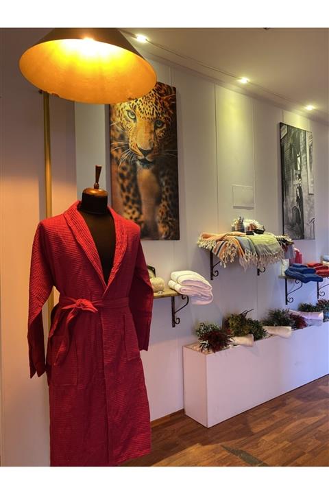 Metexhavlu Fuşya Pembe Pike Bornoz