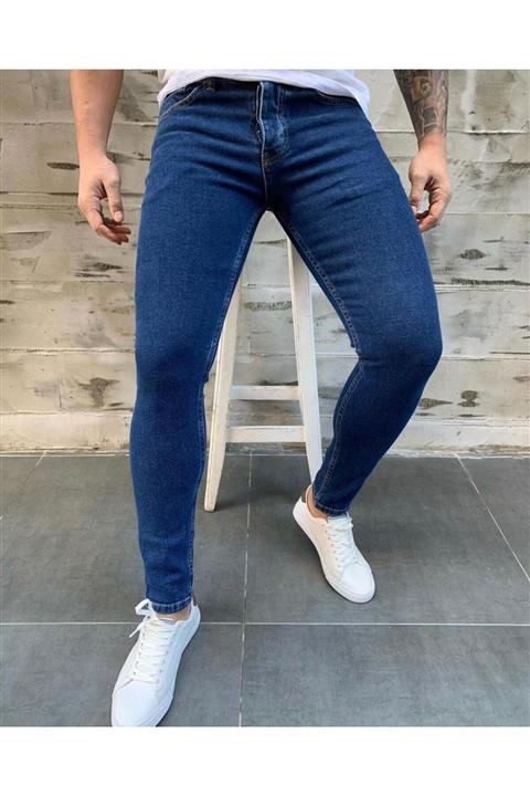 Alux Denim Erkek Mavi Skinny Fit Jean Kot Pantolon