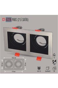 Cata Ct-5226 Pars Ikili Satin Kare Spot (AMPULSUZ)